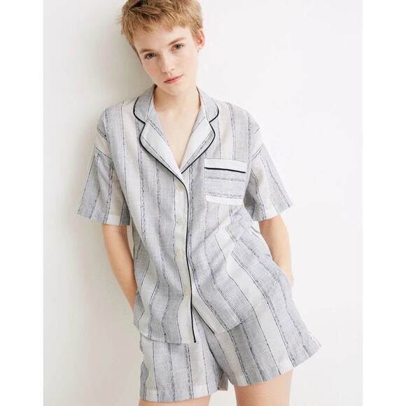Madewell x Parachute® Striped Oversized Pajama Shirt - Picture 1 of 8